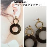 ] sale♫ マーブルリングW ピアス/イヤリング