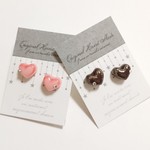 ❤️再販💛💚ハートのチョコレート❤️💛💚なピアス＆イヤリング