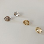 round mini metal earring