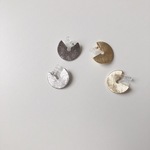 cut circle mini earring