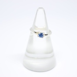 Blue silver ring