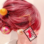 花札☆かんざし☆ストーン☆卒業式☆成人式☆お祭り髪飾り☆簪☆ウエディング☆花魁☆お祭り☆花火☆髪飾り☆かんざし☆ストーン☆パール☆