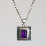 SALE＊古代スタイル＊天然アメジスト　ネックレス　SV