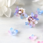 紫陽花、bijou *ピアス／イヤリング