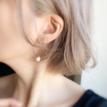 すずらんと滴　ピアス/イヤリング