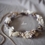 kids flower crown  leaf & seed  ＊ キッズ   リーフ　実もの