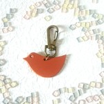 レザーの鳥　キーホルダー