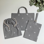 𖦊ັお得な3点セット  𖦊ັ さくらんぼ刺繍 𖦊ັグレー