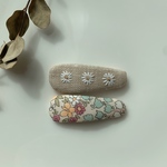 【2個セット】ヘアピン　キッズヘアピン　刺繍ピン　ヘアピン