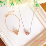 ntks様専用ページ💎✨ダブルリングネックレス&ブレスレット✨グルーデコ　