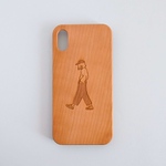 boyish girl ウッドケース  レーザー印刷 iPhoneX/XS用
