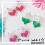 ♡ドレッシー ハート♡イヤリング ピアス キッズイヤリング