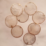 円形シェルパーツ 縁gold