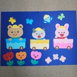 お誕生日列車がgogogo 保育園 幼稚園 壁面飾り ハンドメイドマーケット Minne