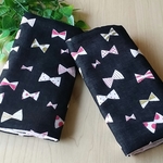ふわふわ💕抱っこ紐よだれカバー🎵キラキラリボン×パープル星