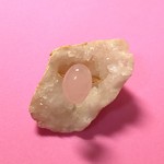 ローズクォーツ 天然石 シンプルリング 
