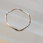 極細 wave ring しるばー９２５ 