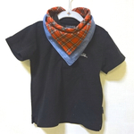 再34販☆オシャレboy＆girlのよだれかけ☆タータン赤 21