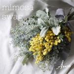 mimosa swag    アーティフィシャル　ミモザ　スワッグ　