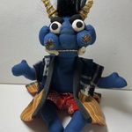木綿生地で作った「青鬼」