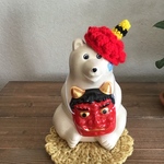 [セット売り]　しろくま貯金箱　鬼さん帽