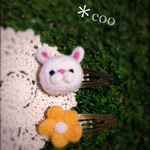 うささんぱっちん＊お花ぱっちん