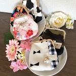 がま口ポーチ