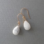 14kgf＊ハウライト　ピアス