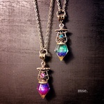 魔法石蒐集瓶 -ネックレス- [緑紫]