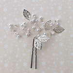 小枝ヘアアクセサリー リーフ