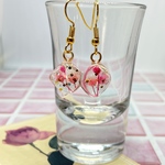 お花ピアス