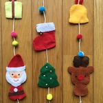 クリスマス フェルト吊るし飾り