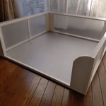 ≪to4ku4mimi様ご注文分≫●組立seriesﾊﾟｽﾃﾙ・ホワイトversion【ペットトイレ-スクエアSIZE】900×900mm.犬．簡単組立式.シンプル●
