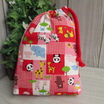 巾着袋(24cm×18cm)＊給食袋＊入園入学/通園通学【175-A】