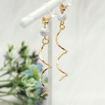 ゴールドツイストスティック　ノンホールピアス・ピアス(216)