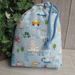 巾着袋(24cm×18cm)＊給食袋＊入園入学/通園通学【176-A】