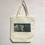 月岡芳年　藤原保昌月下弄笛図　ポリキャンバストートバッグMサイズ