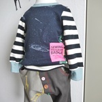 ☆90☆フラパン8分丈　きりん柄