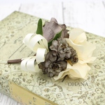 大人コサージュ ❤︎ antique grey