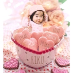 お子様の写真でバレンタイン画像