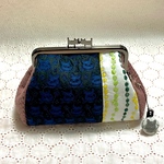 pjc刺繍　がま口ポーチ　送料無料