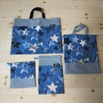 cookiecooki様専用ページ♪入園入学4点セット♪デニムパッチ星柄♪レッスンバッグとシューズバッグ♪男の子