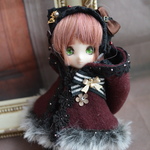 オビツ11(C)ミニスウィーツドール アウトフイット クラッシックネコちゃん