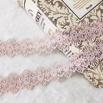 1m 可愛らしい フラワー 花 ケミカルレース ブレード ミルキーピンク BK200208 ハンドメイド 手芸 素材
