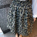 SALE【SHELL PRINT SKIRT】color:green/black/yellow