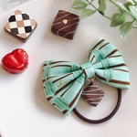 お菓子なチョコレートリボンヘアゴム(チョコミント)