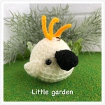 Little  garden あみぐるみ　とり　オウム　ストラップ B-03