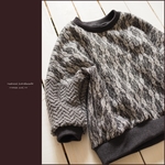 sale! レースジャガード×なみぽこニット　ビッグシルエットプル　size１００