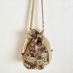 marshmallow round shoulderbag