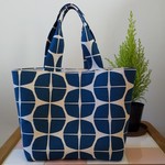 【 SALE 】トートバッグ／asagao*×ストライプ